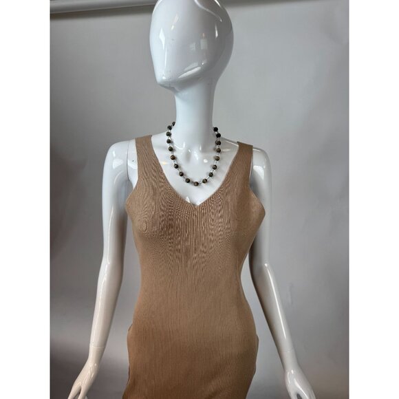 Rustic Wooden Bead Necklace With Metal Chain & Lobster Clasp - Picture 16 of 16